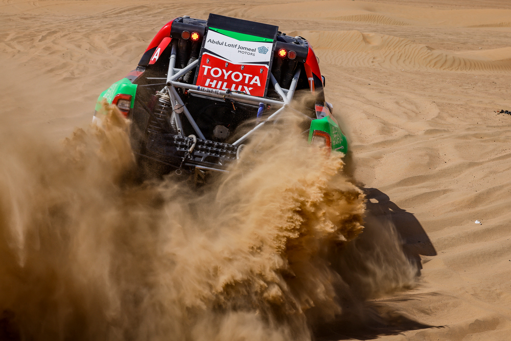 207 Al Rahji Yazeed (sau), GOTTSCHALK Timo (ger), Overdrive Racing, Mini John Cooper Works Rally Plus, FIA W2RC, action during the pre-event test of the 2023 Abu Dhabi Desert Challenge, 2nd round of the 2023 W2RC season, from February 24 to 25, 2023 in Tilal Swaihan, Abu Dhabi - Photo Julien Delfosse / DPPI