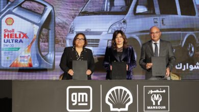 شل للزيوت مصر توقع شراكة حصرية مع جنرال موتورز مصر والمنصور للسيارات Shell Lubricants Egypt signs two strategic partnerships with General Motors and Al Mansour Automotive
