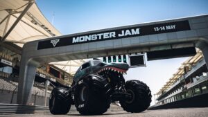 2 Witness the world's top monster truck drivers compete inside Etihad Arena this weekend, May 13 and 14