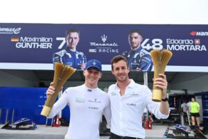 Winner Maximilian Gunther, Maserati MSG Racing with James Rossiter, Team Principal, Maserati MSG Racing