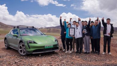 porsche taycan cross turismo altitude record 8 رقم قياسي تاريخي جديد لسيارة پورشه تايكان