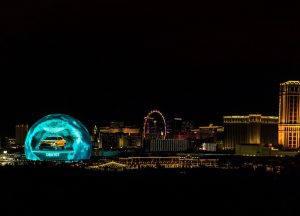 Aston Martin presentation on the Sphere from Metropolis on Wednesday, Nov. 15, 2023, in Las Vegas. (L.E. Baskow) @Left_Eye_Images