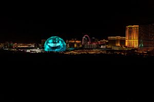 Aston Martin presentation on the Sphere from Metropolis on Wednesday, Nov. 15, 2023, in Las Vegas. (L.E. Baskow) @Left_Eye_Images