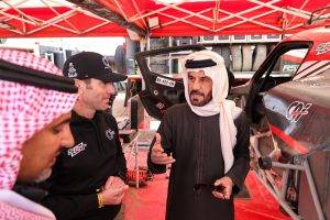 BEN SULAYEM Mohammed, President of the FIA, SERRADORI Mathieu (fra), Century, Century Racing Factory team, FIA W2RC, Motul, Ultimate, portrait  during the Rest Day of the Dakar 2025 on January 10, 2025 in Hail, Saudi Arabia - Photo Antonin Vincent / DPPI