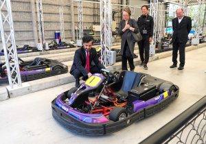 8 This kart with special safety features caught the eye of the FIA President during his visit to Japan