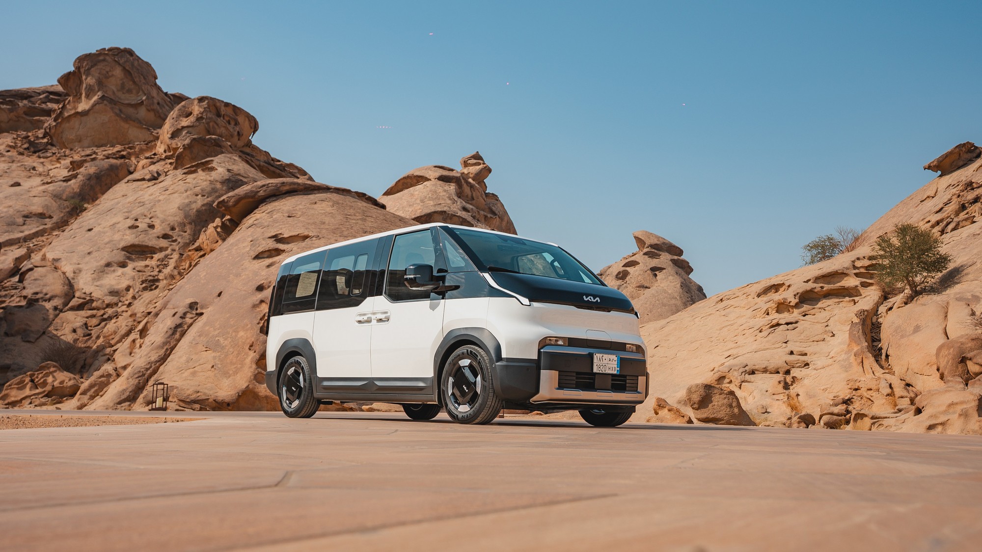 1) Kia PV5 at Desert Rock