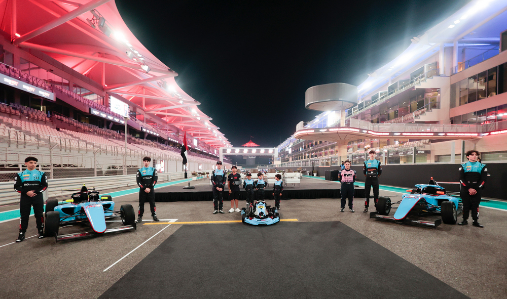 Yas Marina Circuit. Sponsors Fly Over rehearsal event and Yas Heat Drivers Announcement