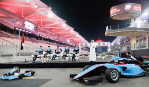 Yas Marina Circuit. Sponsors Fly Over rehearsal event and Yas Heat Drivers Announcement