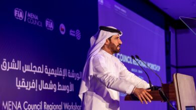 1 FIA President Mohamed Ben Sulayem at the workshop in Muscat - he said the MENA region is home to some of the fastest-growing mobility ecosystems