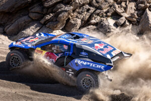 Mattias Ekstrom and Emil Bergkvist of the Ford M-Sport Team during the Prologue of the Dakar 2026 on January 3, 2026 around Yanbu, Saudi Arabia // Kin Marcin / Red Bull Content Pool // SI202601030617 // Usage for editorial use only //