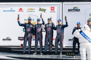 3 Magnus Racing podium finishers