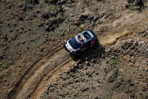Sébastien Loeb and Fabian Lurquin on their Dacia Sandrider of the Dacia Sandriders during the Stage 1 of the Dakar 2026, on January 4, 2026 around Yanbu, Saudi Arabia // Florent Gooden / DPPI / Red Bull Content Pool // SI202601040186 // Usage for editorial use only //