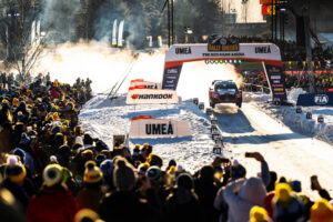 Mārtiņš Sesks (LAT) and Renārs Francis (LAT) of M-SPORT FORD WORLD RALLY TEAM compete during the second stop of the World Rally Championship in Umea, Sweden on February 15, 2026. // Jaanus Ree / Red Bull Content Pool // SI202602154059 // Usage for editorial use only //