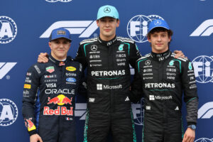 Formel 1 - Mercedes-AMG PETRONAS F1 Team, Großer Preis von Australien 2026. Kimi Antonelli, George Russell Formula One - Mercedes-AMG PETRONAS F1 Team, 2026 Australian GP. Kimi Antonelli, George Russell