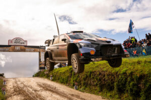 Thierry Neuville (BEL), Martijn Wydaeghe of team HYUNDAI SHELL MOBIS WORLD RALLY TEAM seen during the World Rally Championship Portugal in Porto, Portugal on 10 May, 2026 // Jaanus Ree / Red Bull Content Pool // SI202605101241 // Usage for editorial use only //
