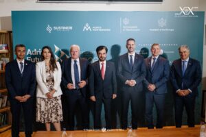 FIA President Mohammed Ben Sulayem with Montenegrin Prime Minister Milojko Spajić and other officials