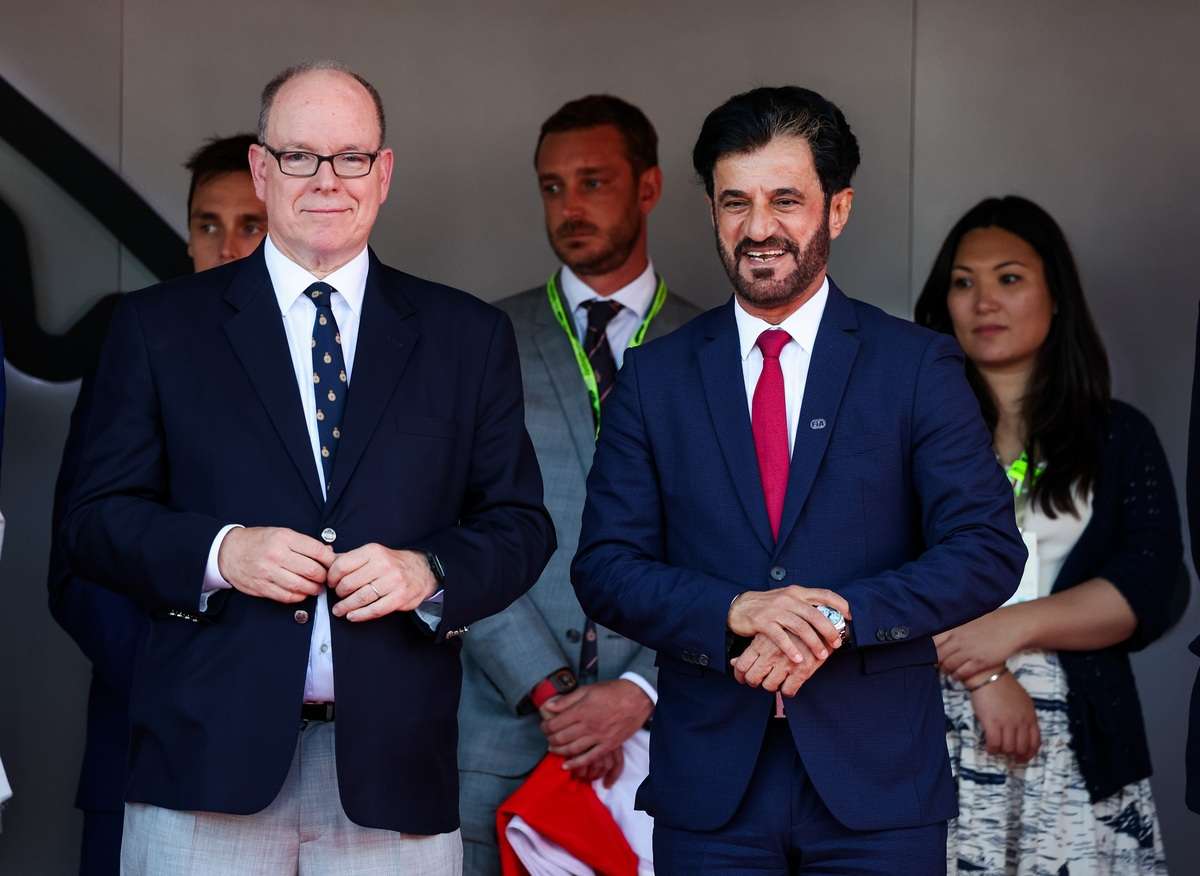 S.A.S. Le Prince Albert II de Monaco, BEN SULAYEM Mohammed (uae), President of the FIA, portrait, during the Formula 1 Grand Prix de Monaco 2024, 8th round of the 2024 Formula One World Championship from May 23 to 26, 2024 on the Circuit de Monaco, in Monaco - Photo Florent Gooden / DPPI