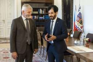 2 FIA President Mohammed Ben Sulayem with President of the Czech Republic, H.E. Petr Pavel