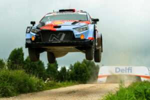 Adrien Fourmaux (FRA), Alexandre Coria (FRA) Of team HYUNDAI SHELL MOBIS WORLD RALLY TEAM  seen during the World Rally Championship Estonia in Tartu, Estonia on 19.07.2026 // Jaanus Ree / Red Bull Content Pool // SI202607190046 // Usage for editorial use only //