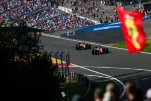 44 HAMILTON Lewis (gbr), Scuderia Ferrari SF-26, action 16 LECLERC Charles (mco), Scuderia Ferrari SF-26, action during the Formula 1 Belgian Grand Prix 2026, 10th round of the 2026 Formula One World Championship from July 17 to 19, 2026 on the Circuit de Spa-Francorchamps, in Stavelot, Belgium - Photo Eric Alonso / DPPI