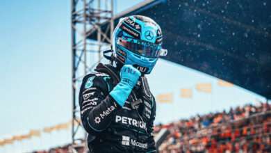 Formel 1 - Mercedes-AMG PETRONAS F1 Team, Großer Preis der Niederlande 2026. George Russell Formula One - Mercedes-AMG PETRONAS F1 Team, 2026 Dutch GP. George Russell