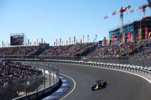 MADRID, SPAIN - SEPTEMBER 13:  Max Verstappen of the Netherlands driving the (3) Oracle Red Bull Racing RB22 Red Bull Ford Powertrains on track during the F1 Grand Prix of Spain at Madring on September 13, 2026 in Madrid, Spain. (Photo by Clive Rose/Getty Images) // Getty Images / Red Bull Content Pool // SI202609131099 // Usage for editorial use only //