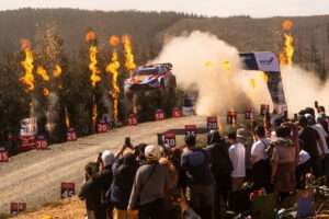 Adrien Fourmaux (FRA), Alexandre Coria (FRA) Of team HYUNDAI SHELL MOBIS WORLD RALLY TEAM seen during the World Rally Championship in Conception, Chile on 13.09.2026 // Jaanus Ree / Red Bull Content Pool // SI202609131212 // Usage for editorial use only //